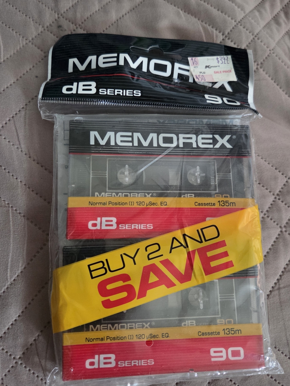 Memorex dB Series 90 Audio Cassette Pack - Black NEW IN PACKAGE